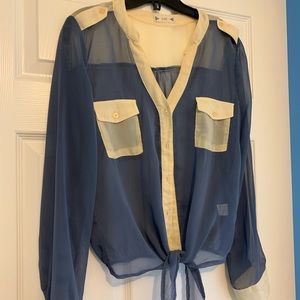 Colour block blouse